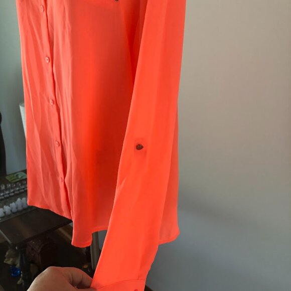 3 for $33...Apt.9 coral button up blouse,long sleeve w/buttons, XXL - Picture 7 of 12